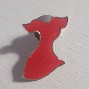 Red Dress Lapel Pin Tie Tack Brooch